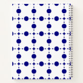 Blue Polka Dots, Polka Dot Pattern, Dots Notizblock (Rückseite)
