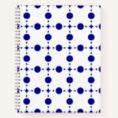 Blue Polka Dots, Polka Dot Pattern, Dots Notizblock (Vorderseite)
