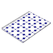 Blue Polka Dots, Polka Dot Pattern, Dots Notizblock (Linke Seite)