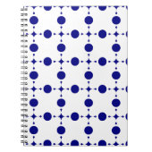 Blue Polka Dots, Polka Dot Pattern, Dots Notizblock (Vorderseite)