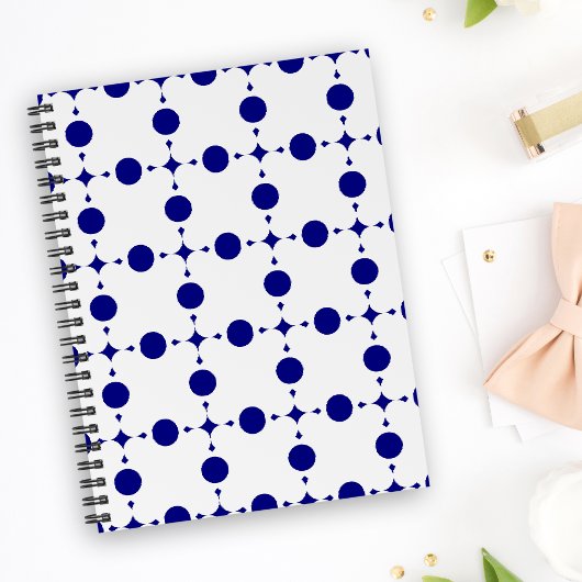 Blue Polka Dots, Polka Dot Pattern, Dots Notizblock