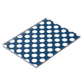 Blue Polka Dots, Polka Dot Pattern, Dots Notizblock (Linke Seite)