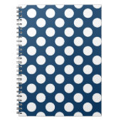 Blue Polka Dots, Polka Dot Pattern, Dots Notizblock (Vorderseite)