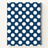 Blue Polka Dots, Polka Dot Pattern, Dots Notizblock (Rückseite)