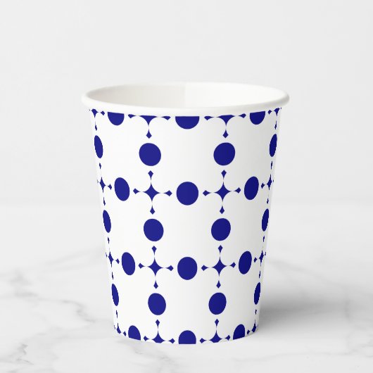 Blue Polka Dots, Polka Dot Pattern, Dots Pappbecher (Links)