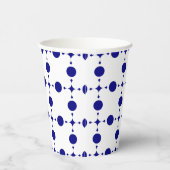 Blue Polka Dots, Polka Dot Pattern, Dots Pappbecher (Rechts)