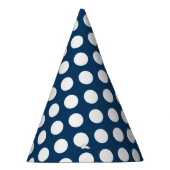 Blue Polka Dots, Polka Dot Pattern, Dots Partyhütchen (Rechts)