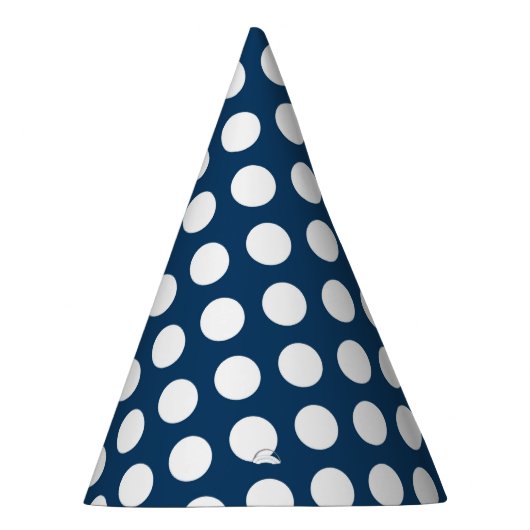 Blue Polka Dots, Polka Dot Pattern, Dots Partyhütchen (Rechts)