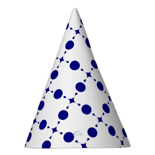 Blue Polka Dots, Polka Dot Pattern, Dots Partyhütchen (Rechts)