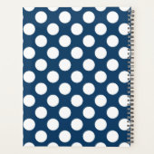 Blue Polka Dots, Polka Dot Pattern, Dots Planer (Rückseite)