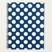 Blue Polka Dots, Polka Dot Pattern, Dots Planer (Vorderseite)