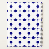 Blue Polka Dots, Polka Dot Pattern, Dots Planer (Rückseite)