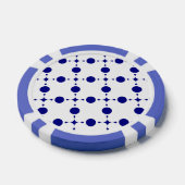 Blue Polka Dots, Polka Dot Pattern, Dots Pokerchips (Einzeln)