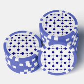 Blue Polka Dots, Polka Dot Pattern, Dots Pokerchips (Stapel)
