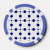 Blue Polka Dots, Polka Dot Pattern, Dots Pokerchips (Rückseite)