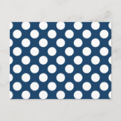 Blue Polka Dots, Polka Dot Pattern, Dots Postkarte (Vorderseite)