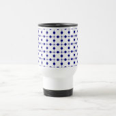 Blue Polka Dots, Polka Dot Pattern, Dots Reisebecher (Mittel)