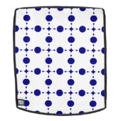 Blue Polka Dots, Polka Dot Pattern, Dots Rucksack (Abnehmbare Front)