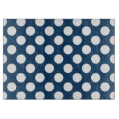 Blue Polka Dots, Polka Dot Pattern, Dots Schneidebrett (Vorderseite)