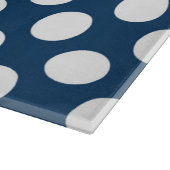 Blue Polka Dots, Polka Dot Pattern, Dots Schneidebrett (Ecke)