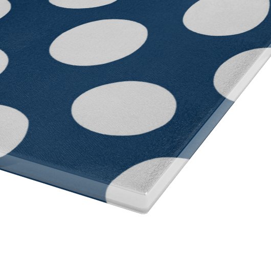 Blue Polka Dots, Polka Dot Pattern, Dots Schneidebrett (Ecke)