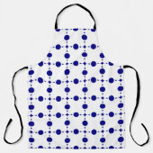 Blue Polka Dots, Polka Dot Pattern, Dots Schürze (Vorderseite)