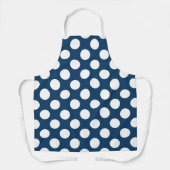 Blue Polka Dots, Polka Dot Pattern, Dots Schürze (Vorderseite)