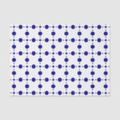 Blue Polka Dots, Polka Dot Pattern, Dots Seidenpapier (Vorderseite)