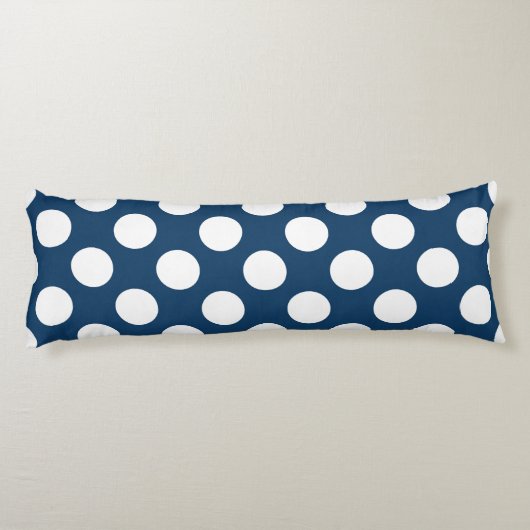 Blue Polka Dots, Polka Dot Pattern, Dots Seitenschläferkissen (Rückseite)