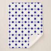 Blue Polka Dots, Polka Dot Pattern, Dots Sherpadecke (Vorderseite)