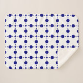 Blue Polka Dots, Polka Dot Pattern, Dots Sherpadecke (Vorderseite (Horizontal))