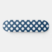 Blue Polka Dots, Polka Dot Pattern, Dots Skateboard (Horizontal)