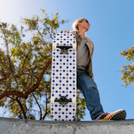 Blue Polka Dots, Polka Dot Pattern, Dots Skateboard