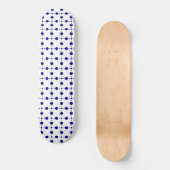 Blue Polka Dots, Polka Dot Pattern, Dots Skateboard (Vorderseite)