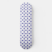 Blue Polka Dots, Polka Dot Pattern, Dots Skateboard (Vorderseite)