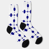 Blue Polka Dots, Polka Dot Pattern, Dots Socken (Rechts)