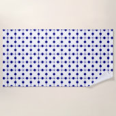 Blue Polka Dots, Polka Dot Pattern, Dots Strandtuch (Vorderseite)