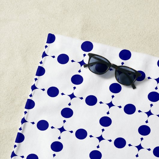 Blue Polka Dots, Polka Dot Pattern, Dots Strandtuch (Beispiel)