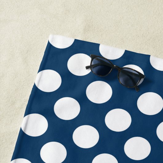 Blue Polka Dots, Polka Dot Pattern, Dots Strandtuch (Beispiel)