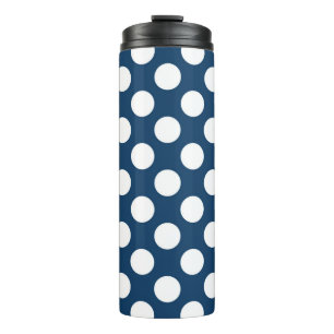 Blue Polka Dots, Polka Dot Pattern, Dots Thermosbecher
