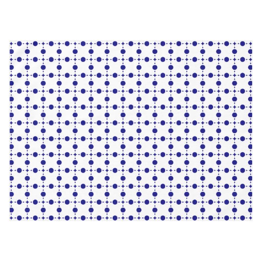 Blue Polka Dots, Polka Dot Pattern, Dots Tischdecke (Vorderseite (Horizontal))