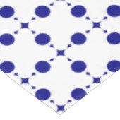 Blue Polka Dots, Polka Dot Pattern, Dots Tischdecke (Schrägansicht)