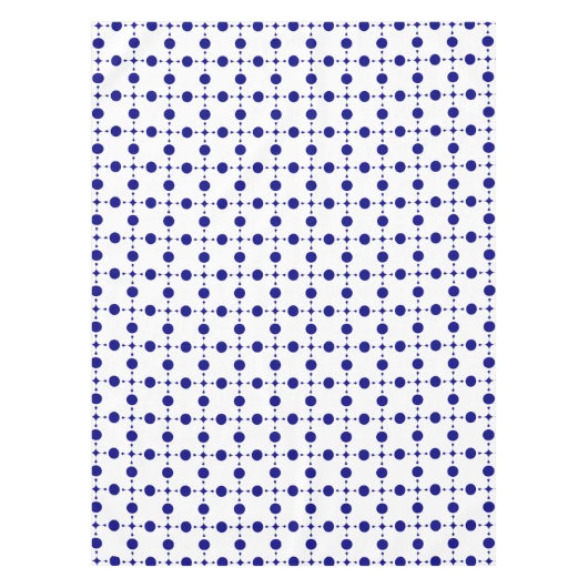 Blue Polka Dots, Polka Dot Pattern, Dots Tischdecke (Vorderseite)