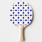 Blue Polka Dots, Polka Dot Pattern, Dots Tischtennis Schläger (Vorderseite)
