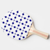 Blue Polka Dots, Polka Dot Pattern, Dots Tischtennis Schläger (Seitenansicht)