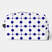 Blue Polka Dots, Polka Dot Pattern, Dots Waschbeutel (Vorderseite)