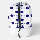 Blue Polka Dots, Polka Dot Pattern, Dots Waschbeutel (Rechts)