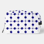 Blue Polka Dots, Polka Dot Pattern, Dots Waschbeutel (Rückseite)
