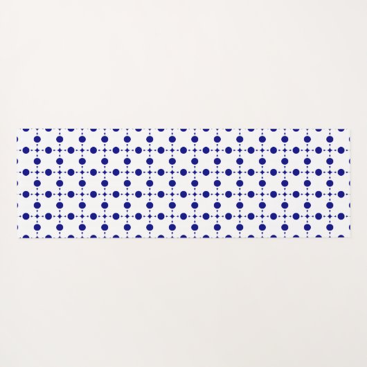 Blue Polka Dots, Polka Dot Pattern, Dots Yogamatte (Rückseite (Horizontal))