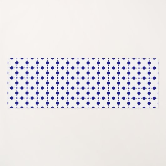 Blue Polka Dots, Polka Dot Pattern, Dots Yogamatte (Vorderseite (Horizontal))